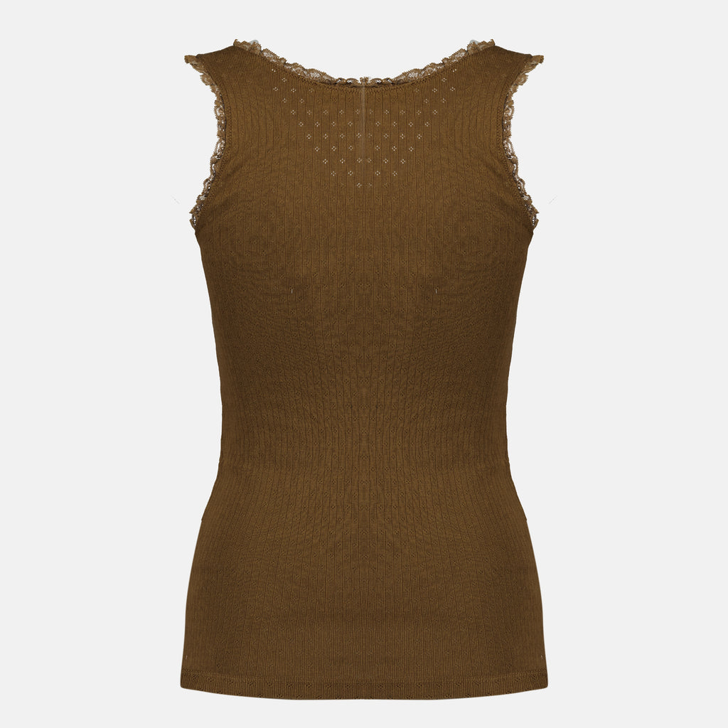 Tops Braunes Jersey-Top Miu Miu Marron Femme