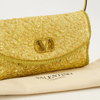 Image de l'article Petit sac DeVain en jacquard doré de la marque Valentino Garavani pour Femme - Saison Printemps-Été 2026 - Vue détaillée_2