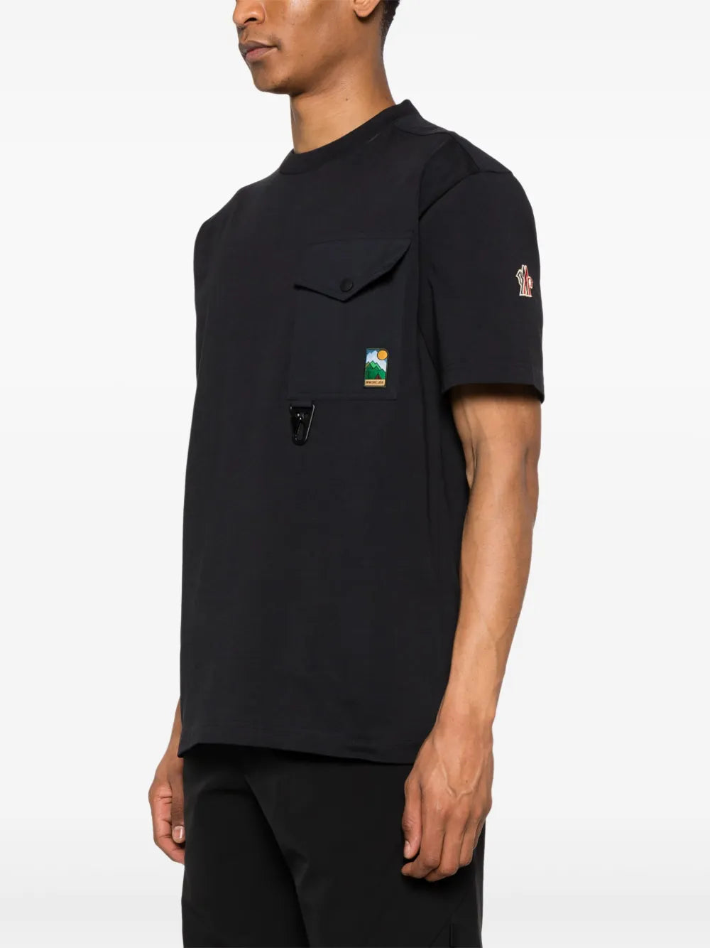 T-shirt T-shirt con tasca Moncler Grenoble Nero Homme