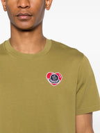 T-Shirts Herzlogo T-Shirt Moncler Khaki Homme