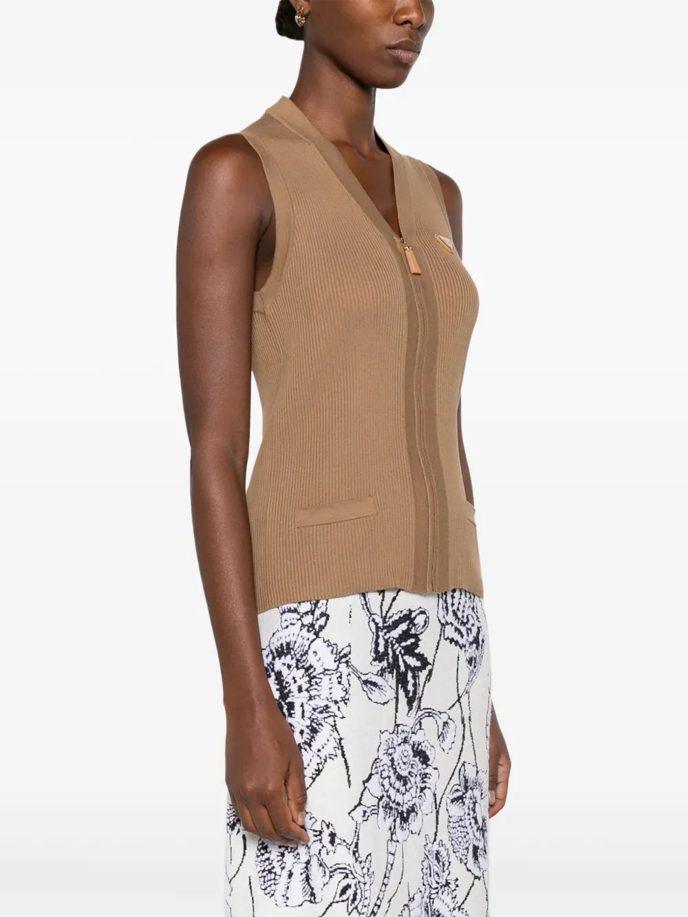 Jacken Ärmelloses Oberteil Prada Braun Damen