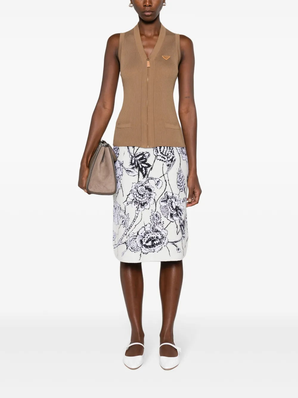 Jacken Ärmelloses Oberteil Prada Braun Damen