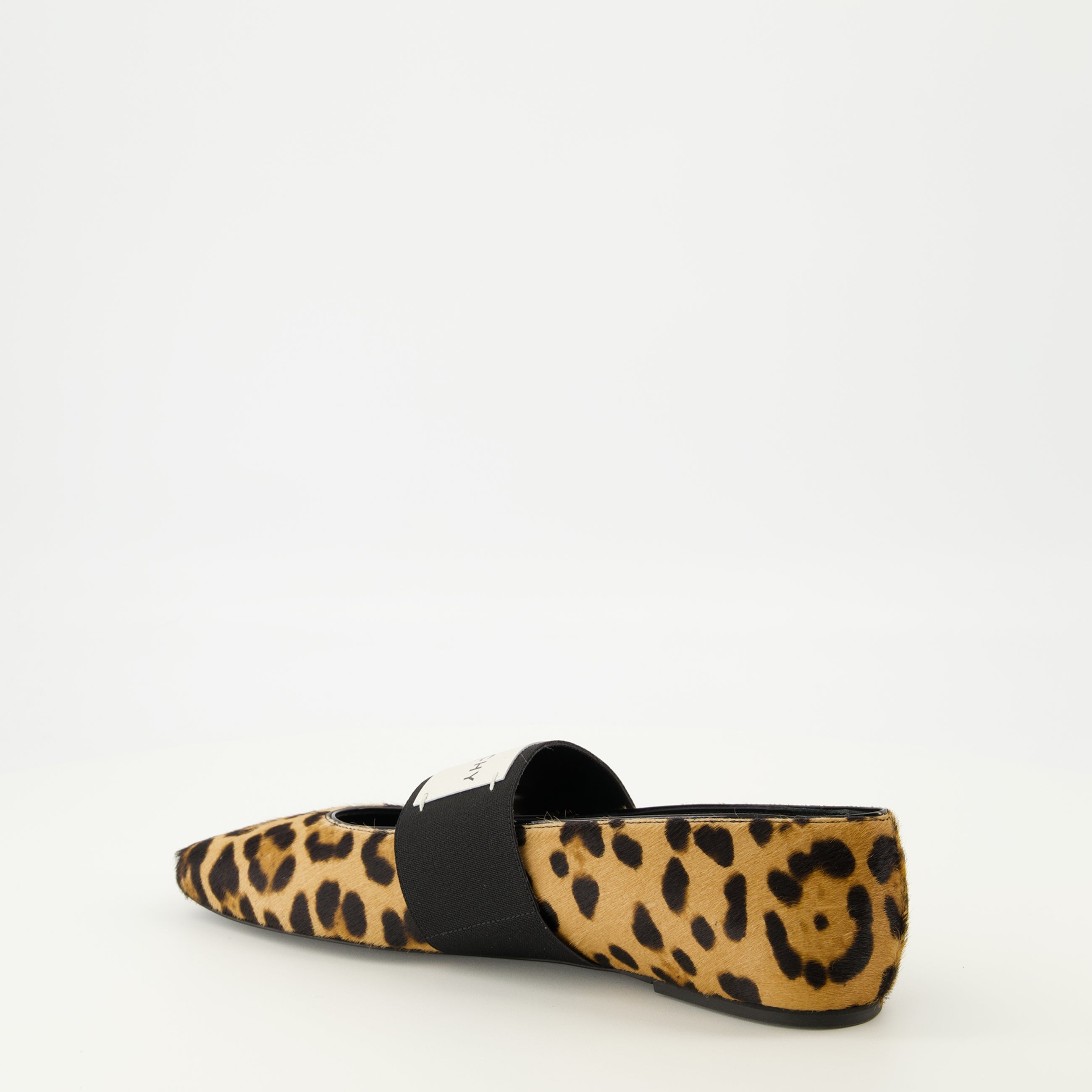 Chaussures plates Ballerines Sliced Square motif léopard Givenchy Marron Femme
