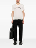 Camisetas T-shirt de Baseball em Malha Courrèges Bege Homme