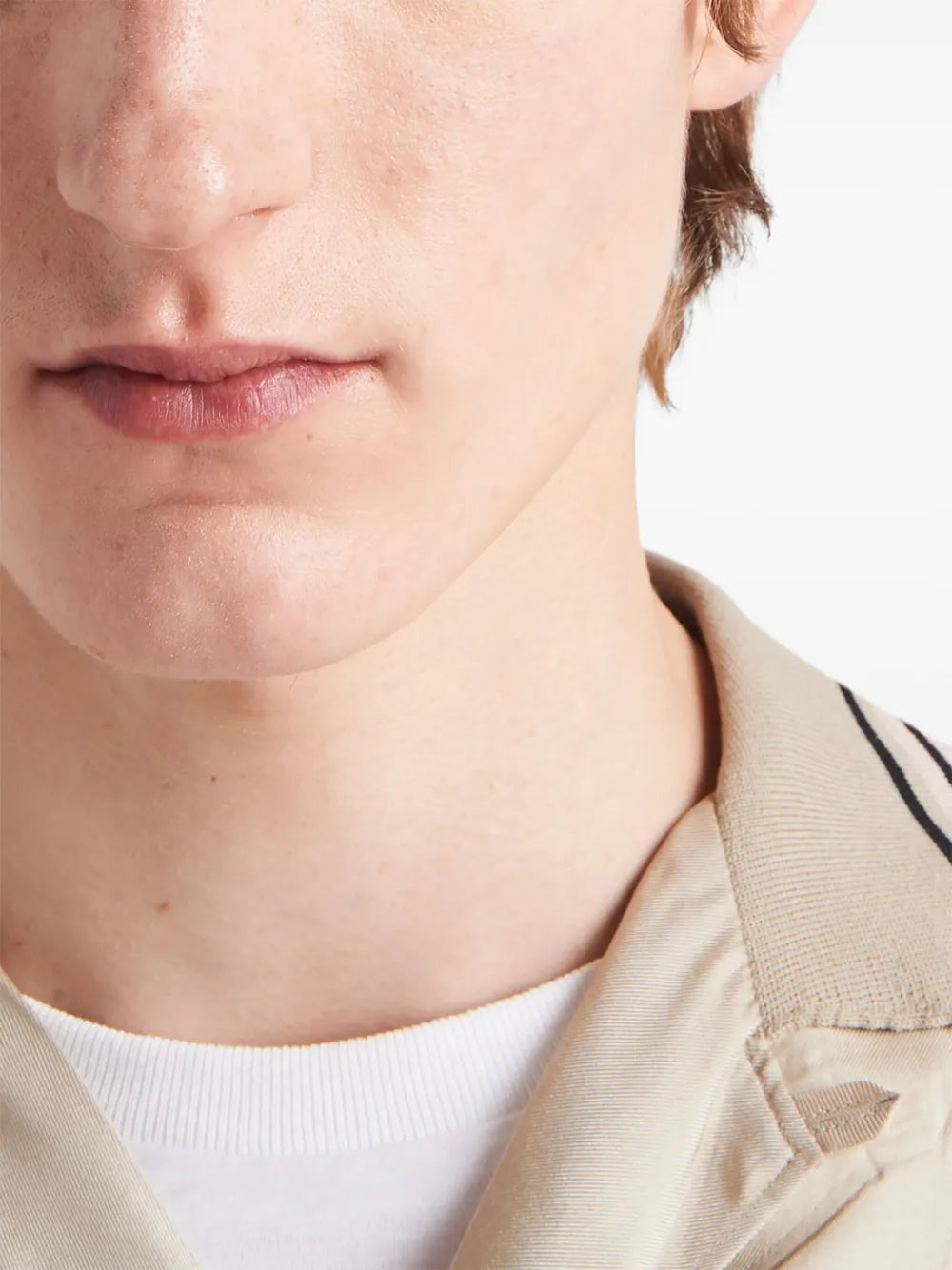 Shirts Silk Shirt Prada Beige Homme