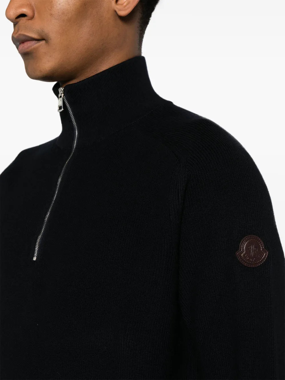Maille Pull à zip Moncler Bleu Homme