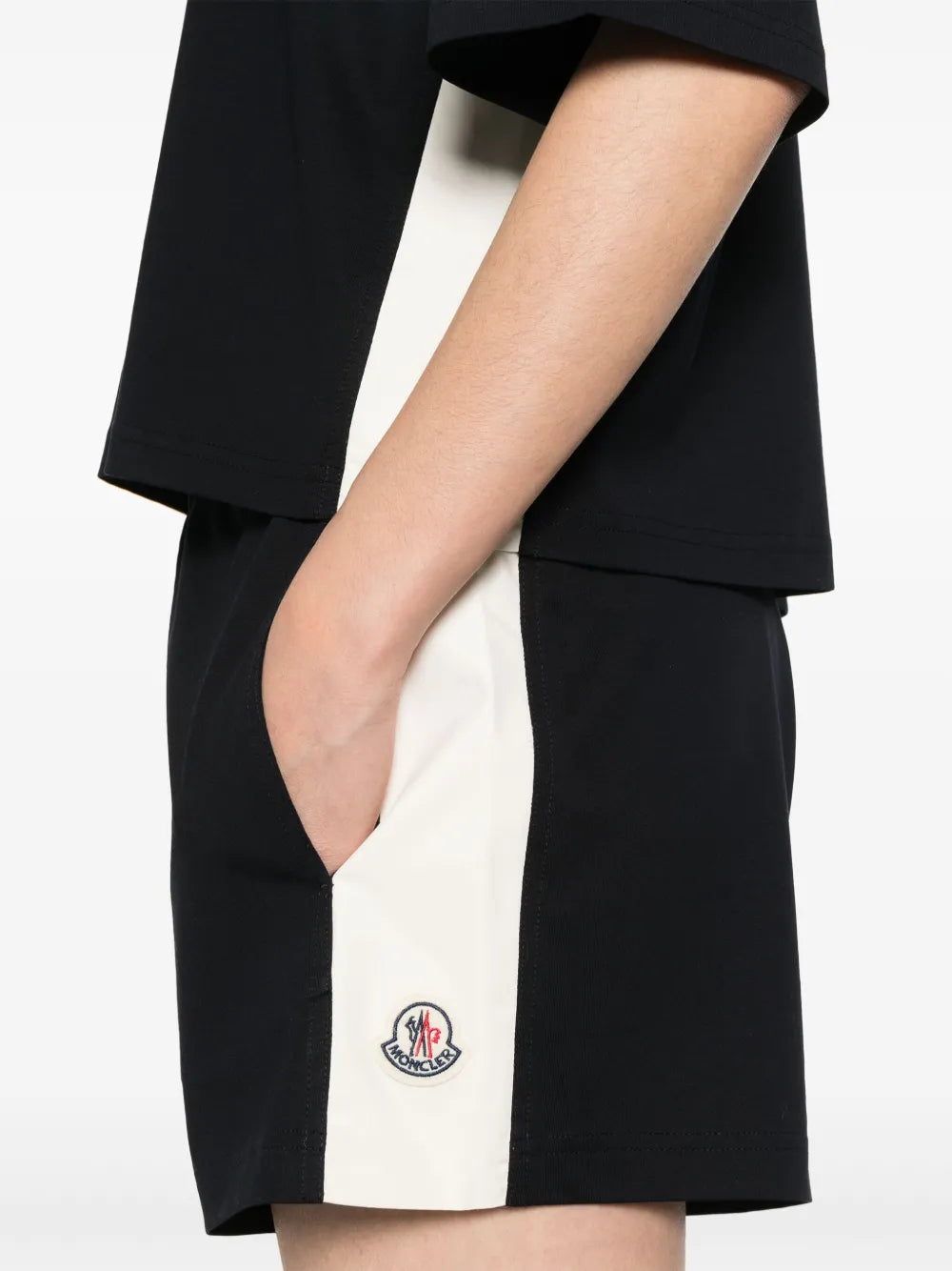 Shorts Cotton Shorts Moncler Dark blue Women