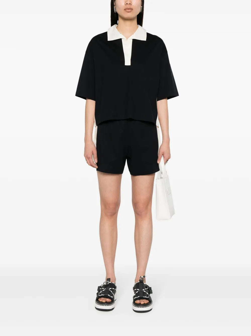 Shorts Cotton Shorts Moncler Dark blue Women