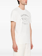 T-shirts Printed Logo T-Shirt Moncler White Man