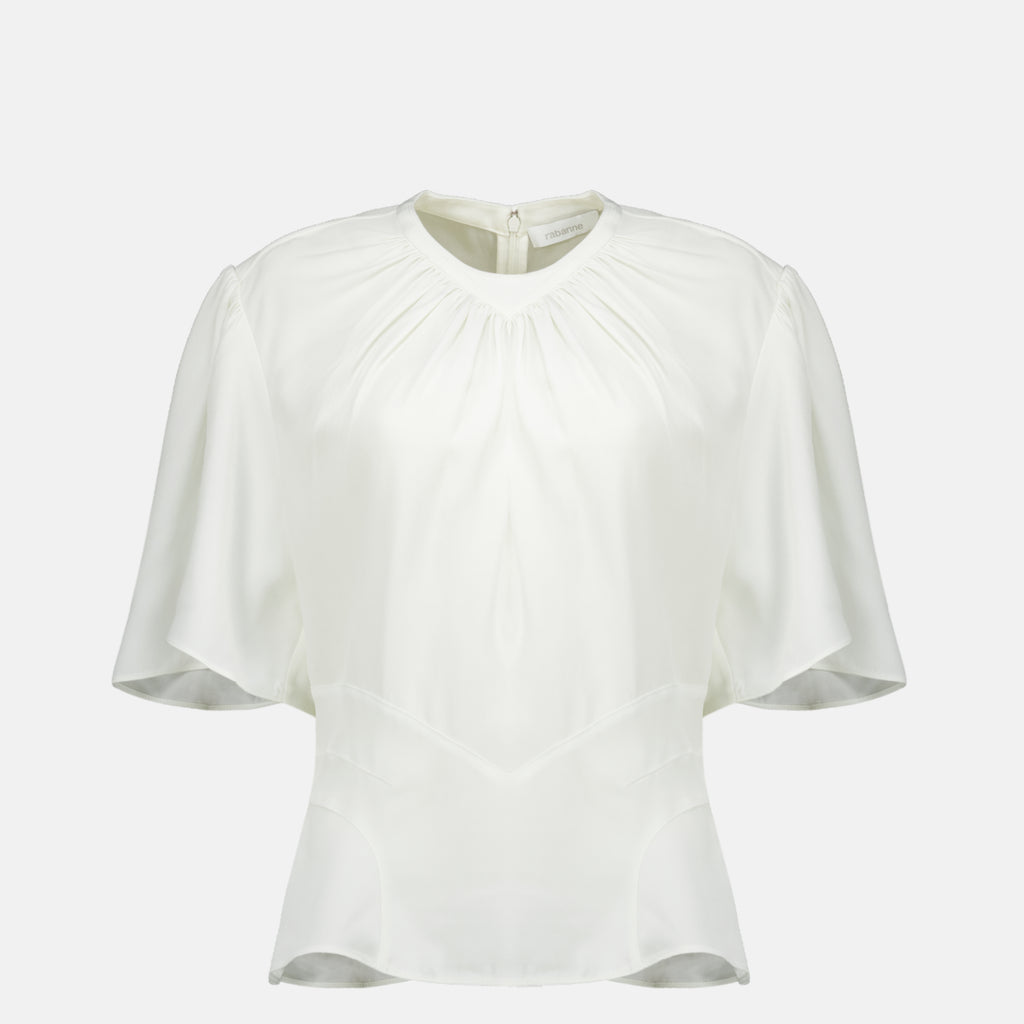 Tops Top froncé blanc Rabanne Blanc Femme