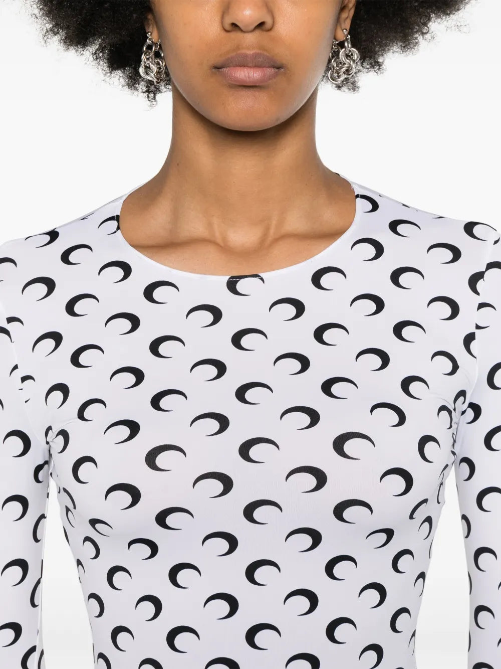 Image de l'article Top Jersey Moon de la marque Marine Serre pour Femme - Saison Automne-Hiver 2025 - Vue détaillée_5