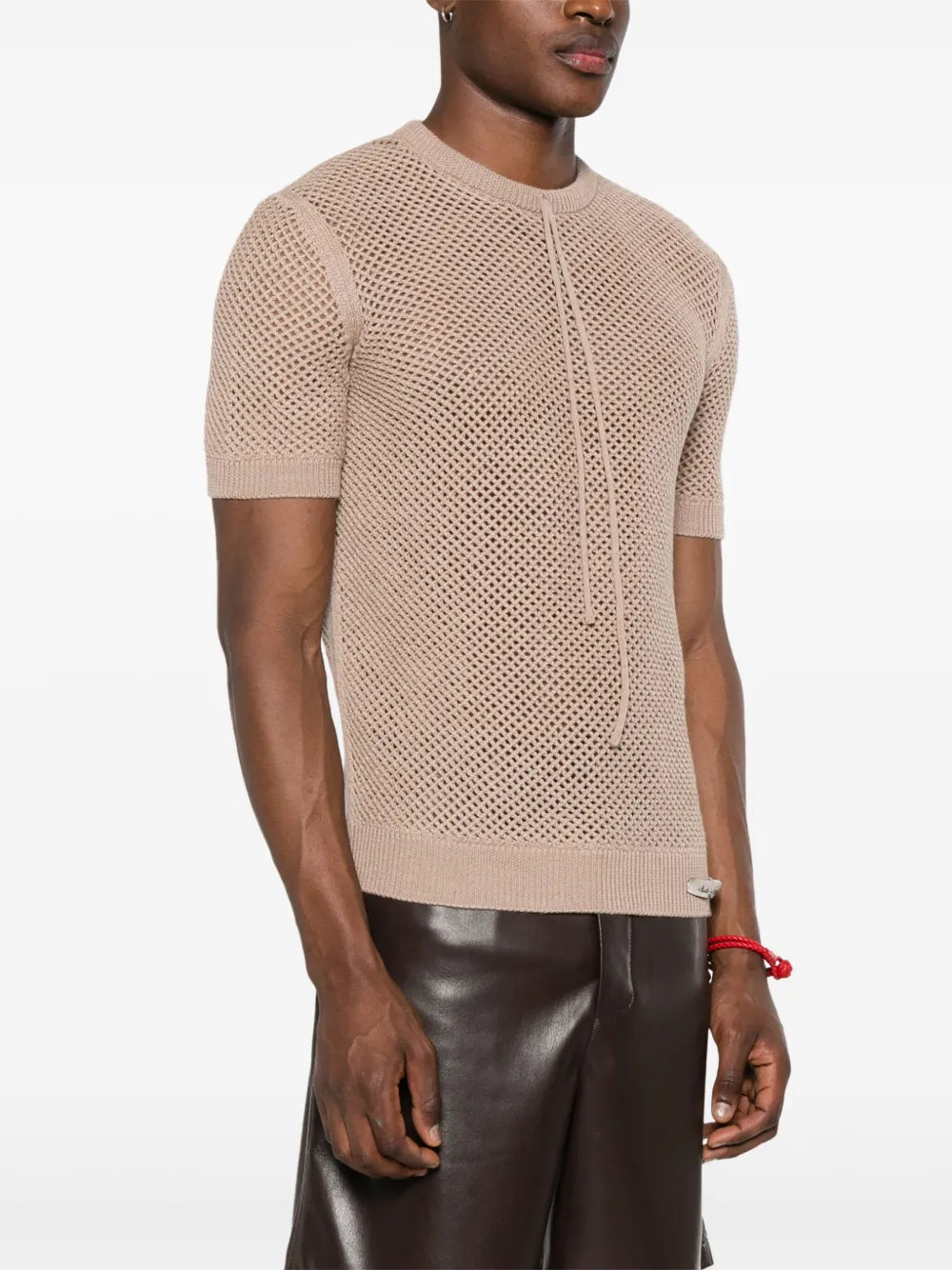 Camisetas Sweater em Malha Fendi Bege Homme