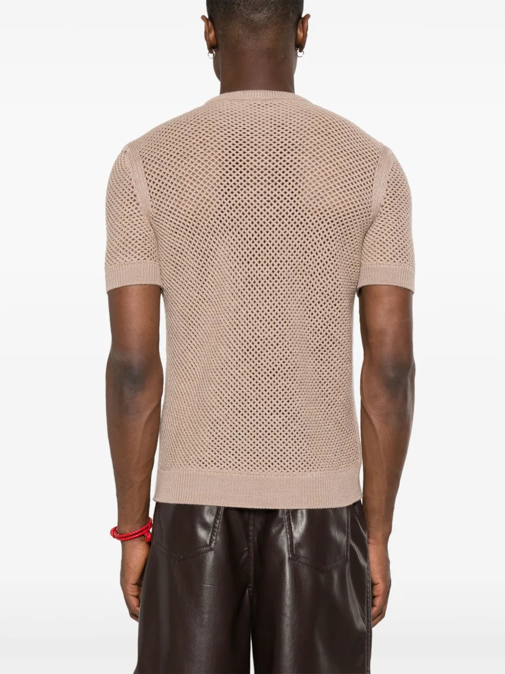 Camisetas Sweater em Malha Fendi Bege Homme