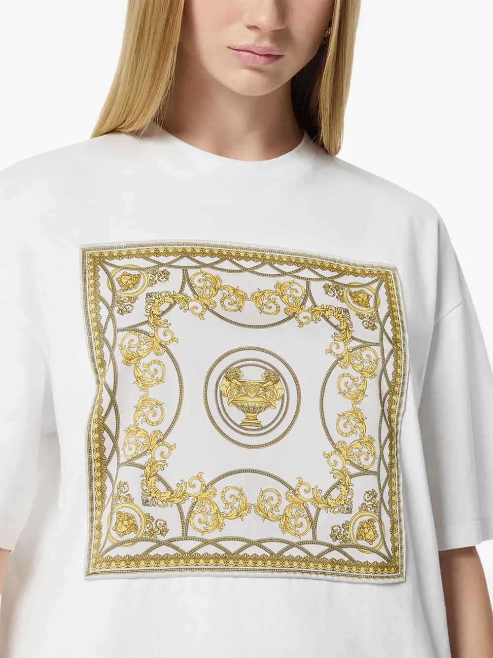 Camisetas T-Shirt La Coupe des Dieux Versace Branco Mulheres