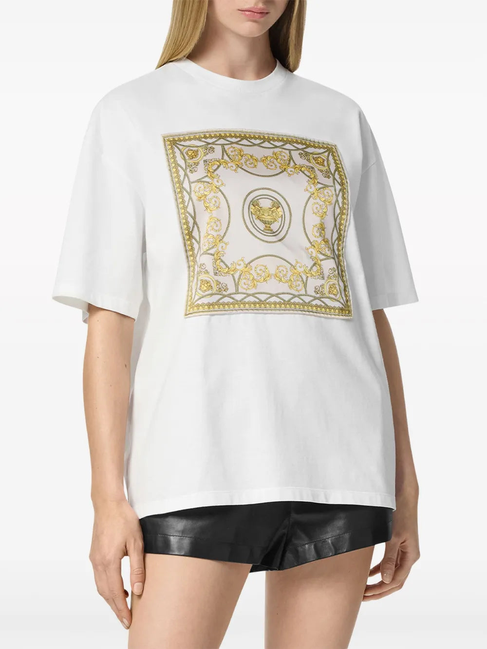 T-shirts T-shirt La Coupe des Dieux Versace Blanc Femme