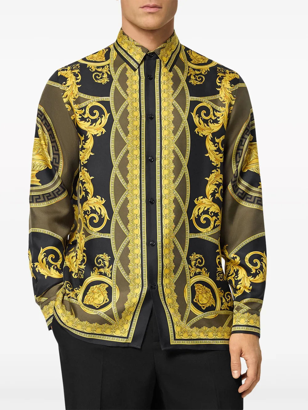 Shirts Shirt The Cut of the Gods Versace Yellow Homme