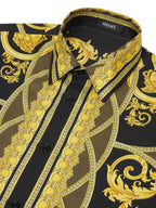 Shirts Shirt The Cut of the Gods Versace Yellow Homme