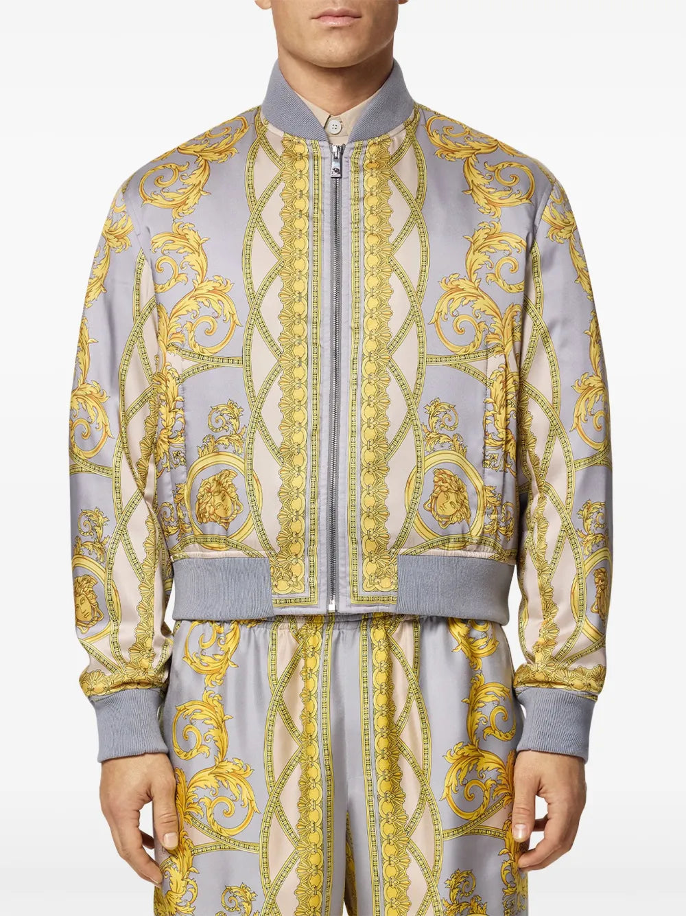 Giacche Bomber La Coupe des Dieux Versace Blu Homme