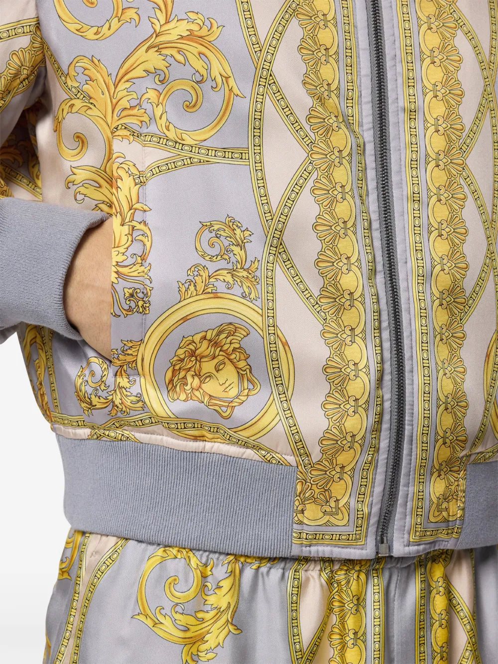 Giacche Bomber La Coupe des Dieux Versace Blu Homme