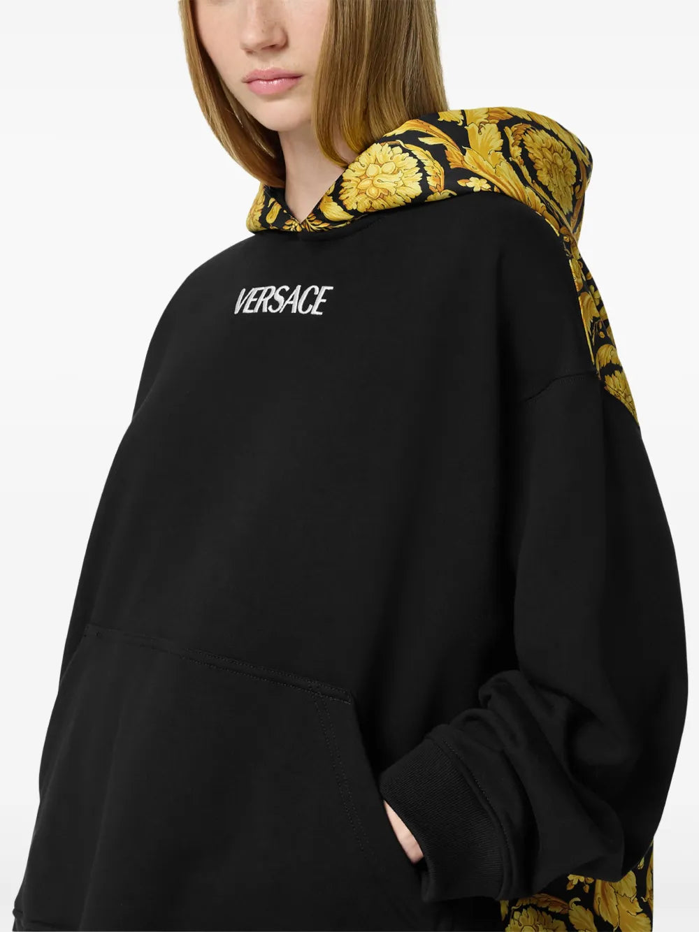 Sweatshirts Barocco Hoodie Versace Gelb Femme