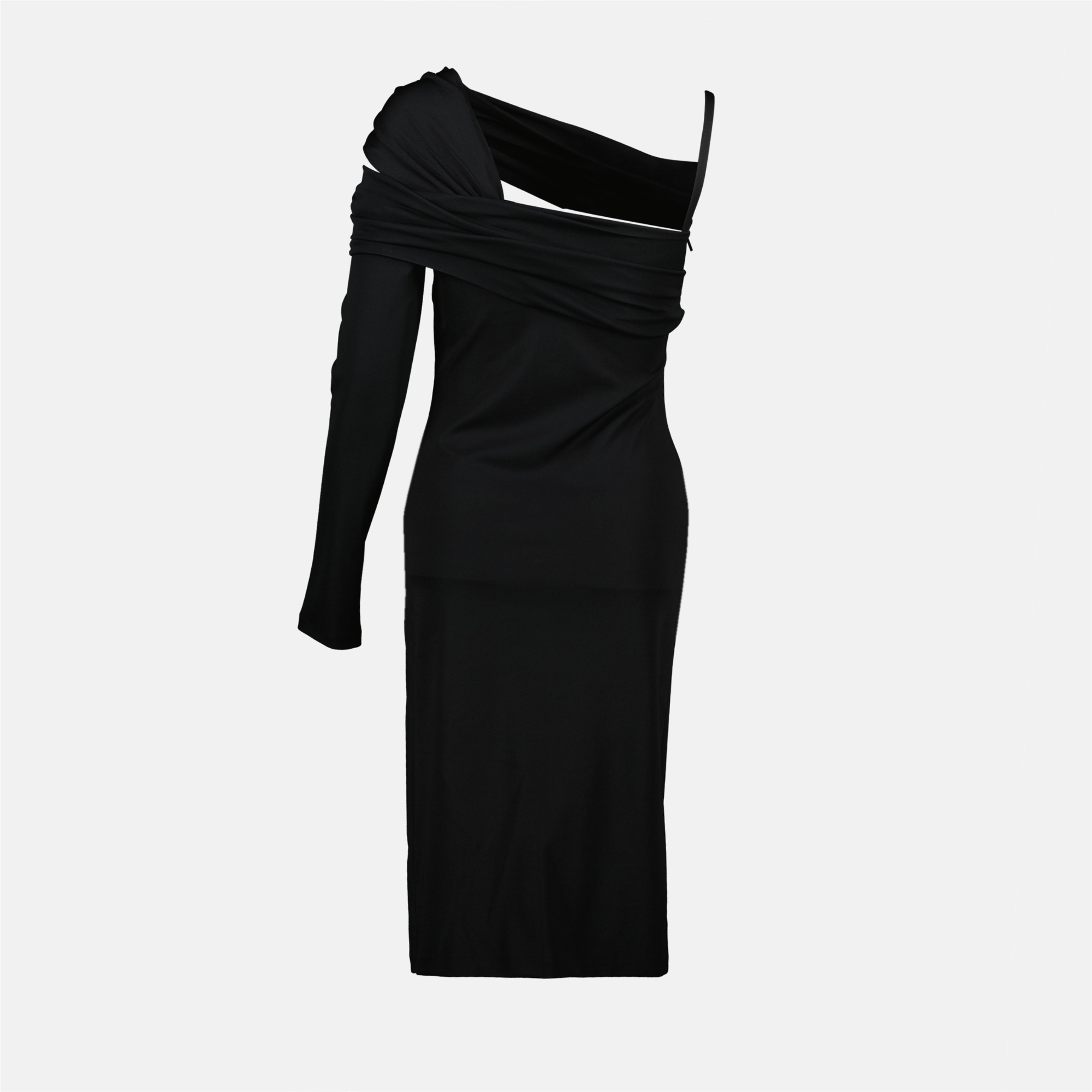 Black Asymmetrical Dress Versace - Women myCompaero Black Asymmetrical Dress Versace - Women myCompaero