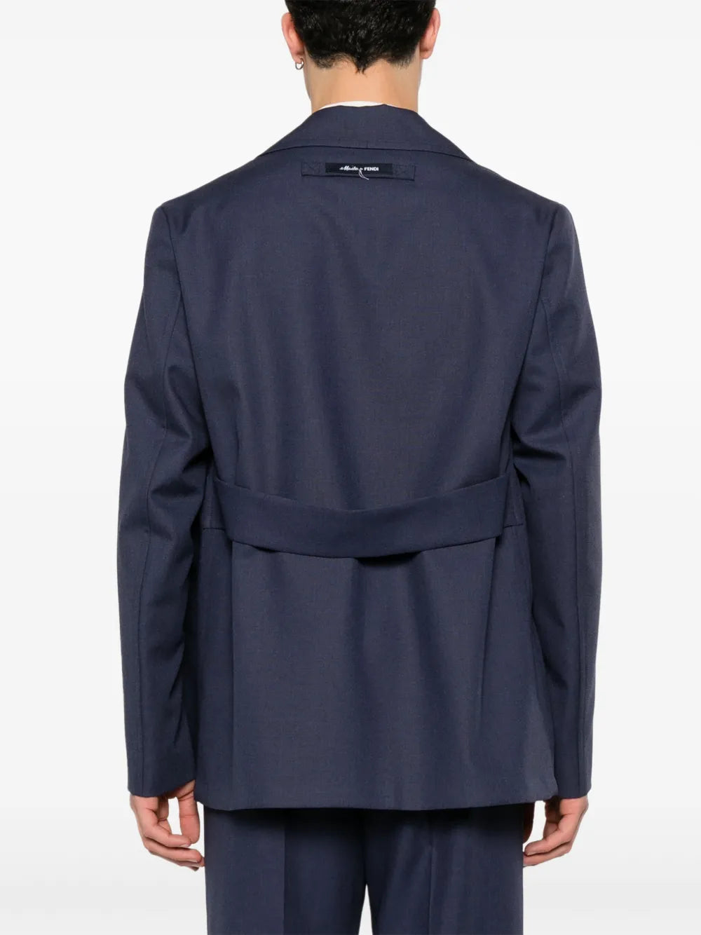 Vestes Veste en laine Fendi Bleu foncé Homme