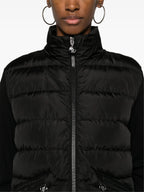 Jackets Two-tone quilted jacket Moncler Black Femme