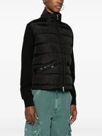 Jackets Two-tone quilted jacket Moncler Black Femme