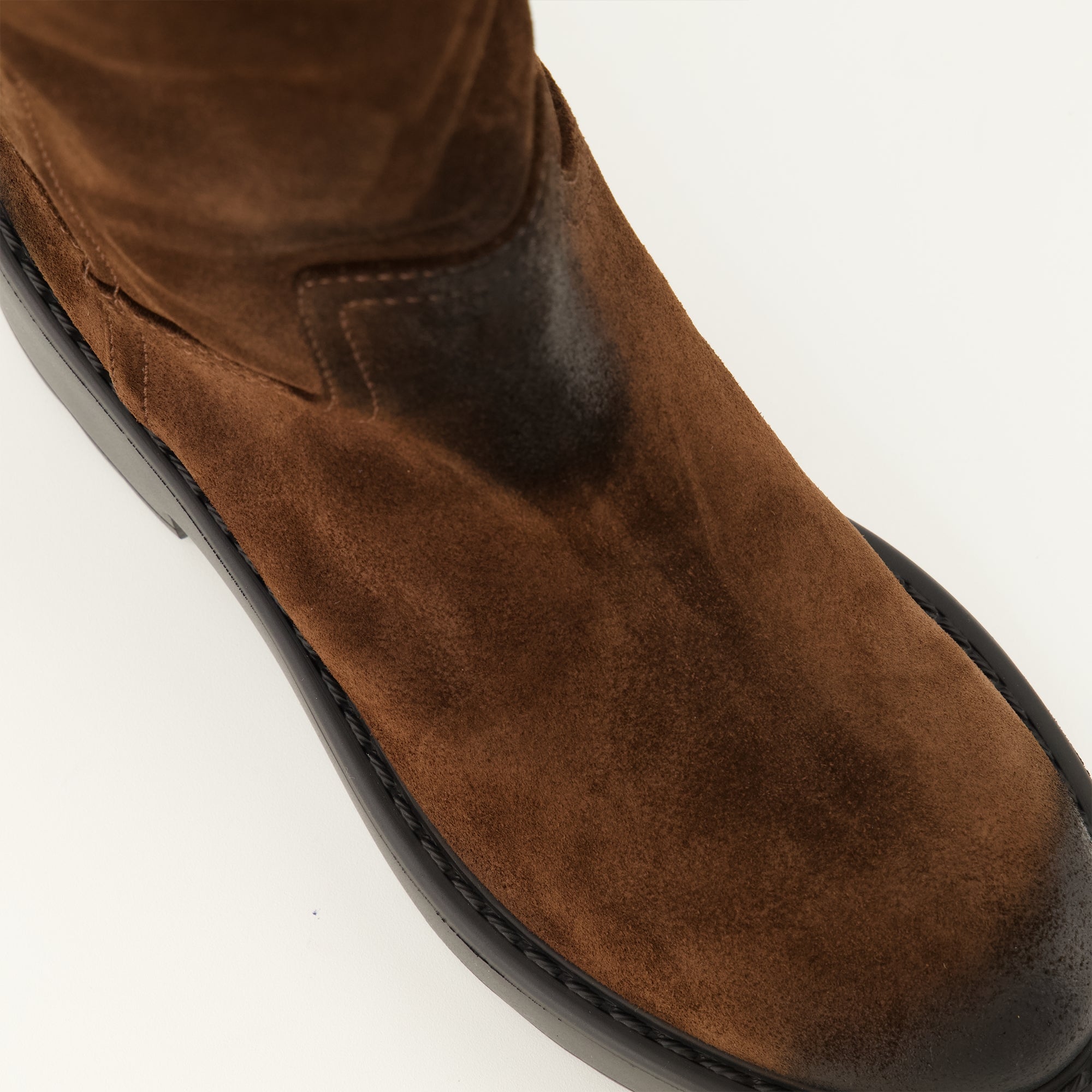 Bottes Botas Moro de Camurça Castanhas Miu Miu Marron Femme