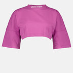 T-shirt PWAA054S23JER001 3701 purple whi Palm Angels Viola Femme