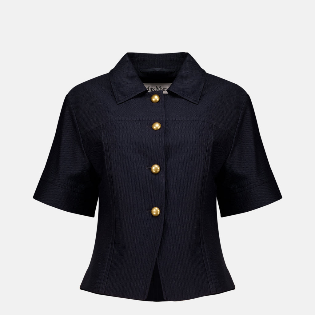Vestes Veste en coton bleu marine Max Mara Bleu foncé Femme