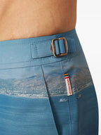 Beachwear Short de bain Bulldog photographic Orlebar Brown Bleu Homme