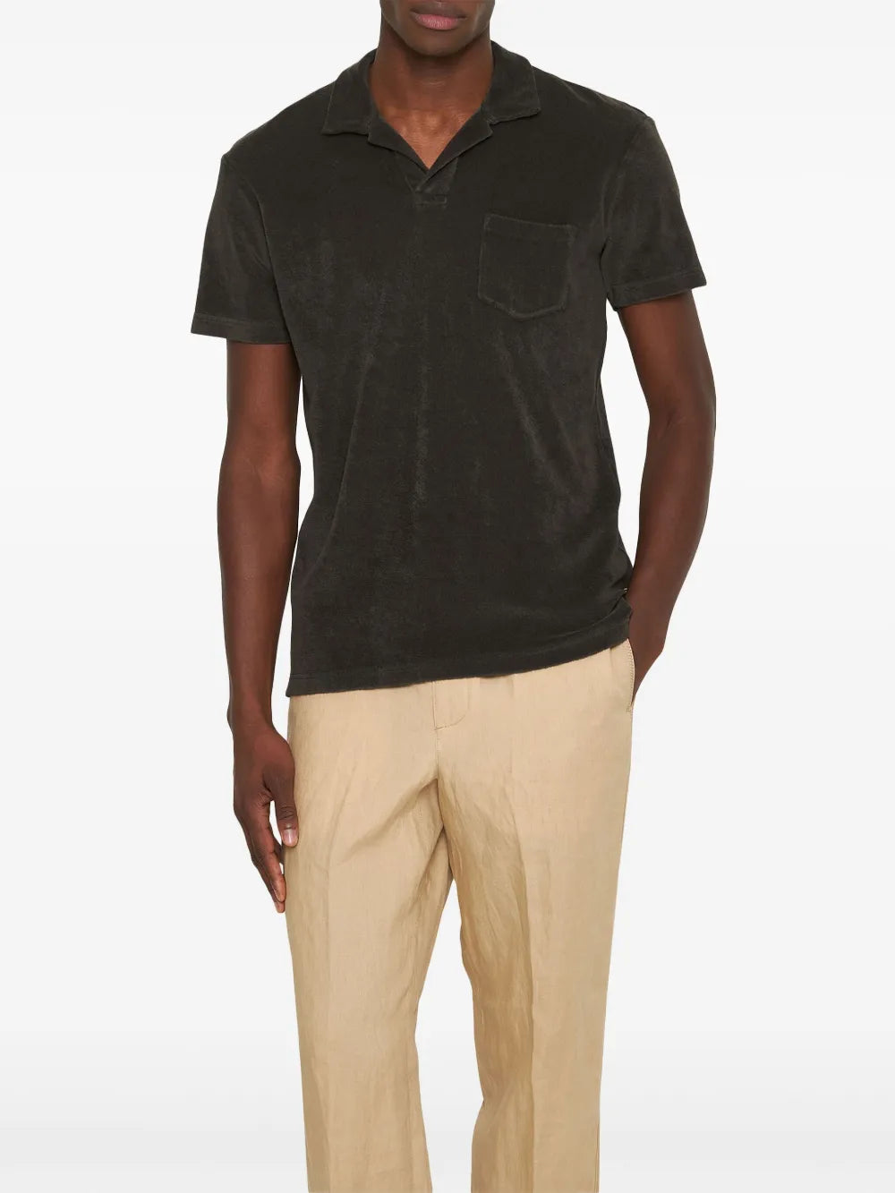 폴로 셔츠 테리 폴로 Orlebar Brown 갈색 남성