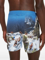Beachwear Bulldog Photographic Swim Shorts Orlebar Brown Blue Homme
