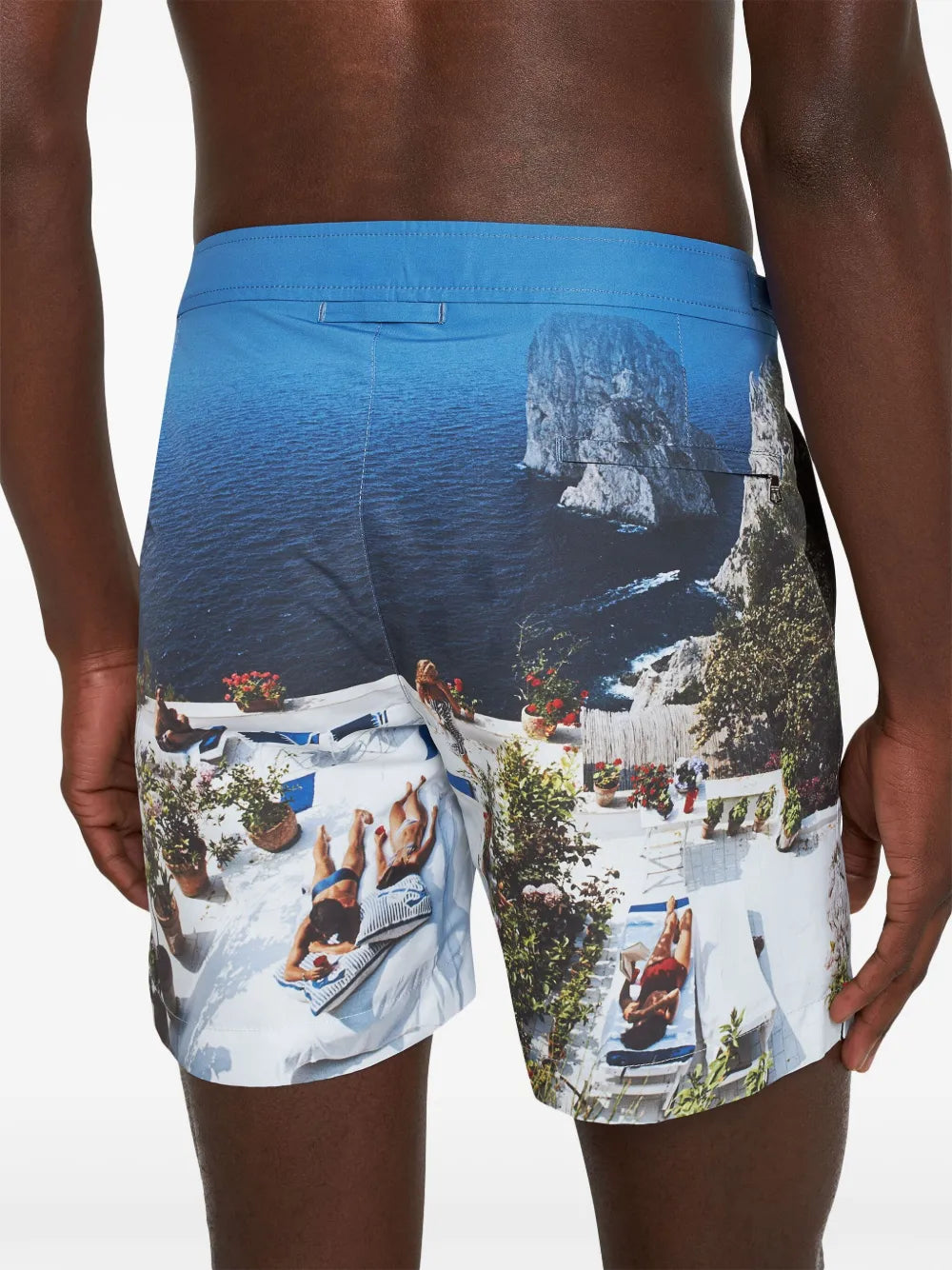 Beachwear Bulldog Photographic Swim Shorts Orlebar Brown Blue Homme