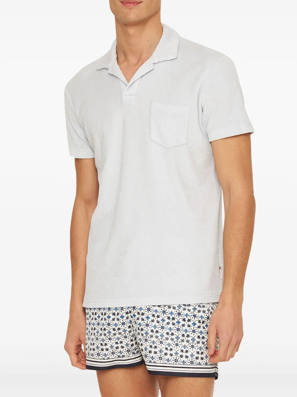 Polo shirts Terry Polo Orlebar Brown Blue Homme