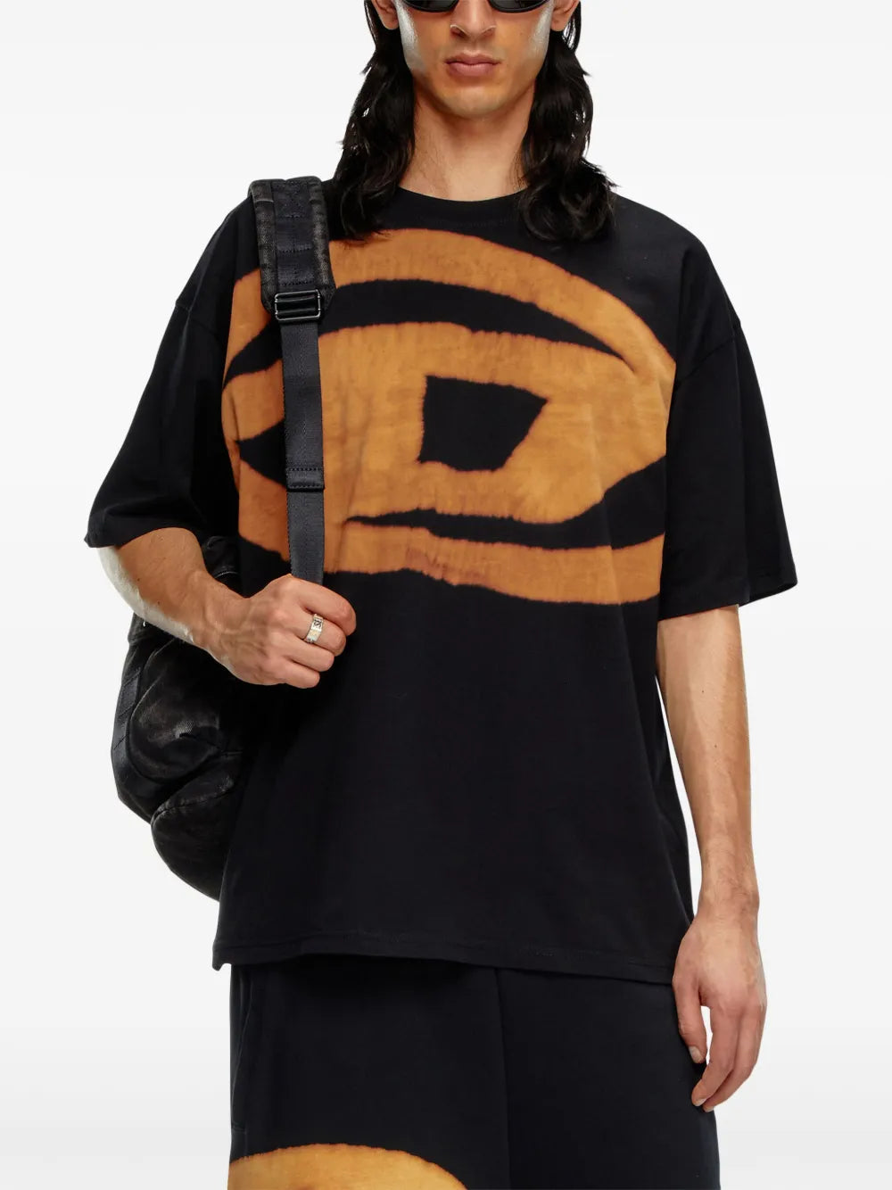 T-shirt T-Shirt T-Boxt-Bleach Diesel Nero Homme
