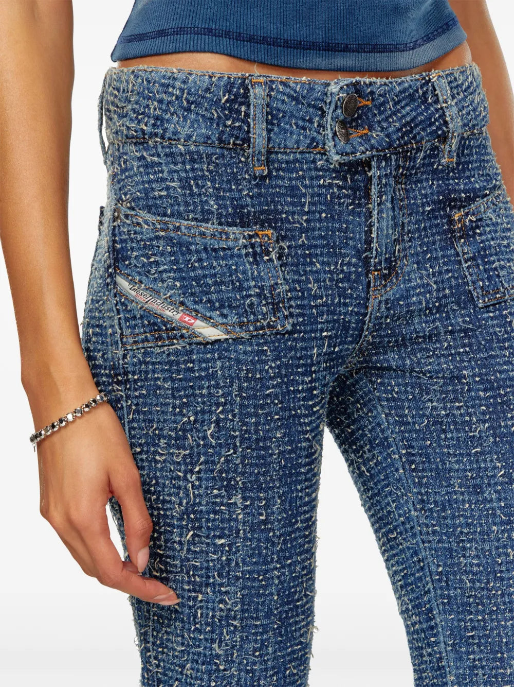 Calças Jean D-Ebush-S Diesel Azul Femme