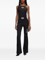 Hosen P-Erseur Flared Trousers Diesel Schwarz Femme