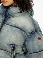 Manteaux Doudoune W-Aves Diesel Bleu Femme