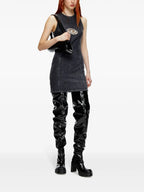 Robes Robe en denim De-Ferriz-Fsd Diesel Noir Femme
