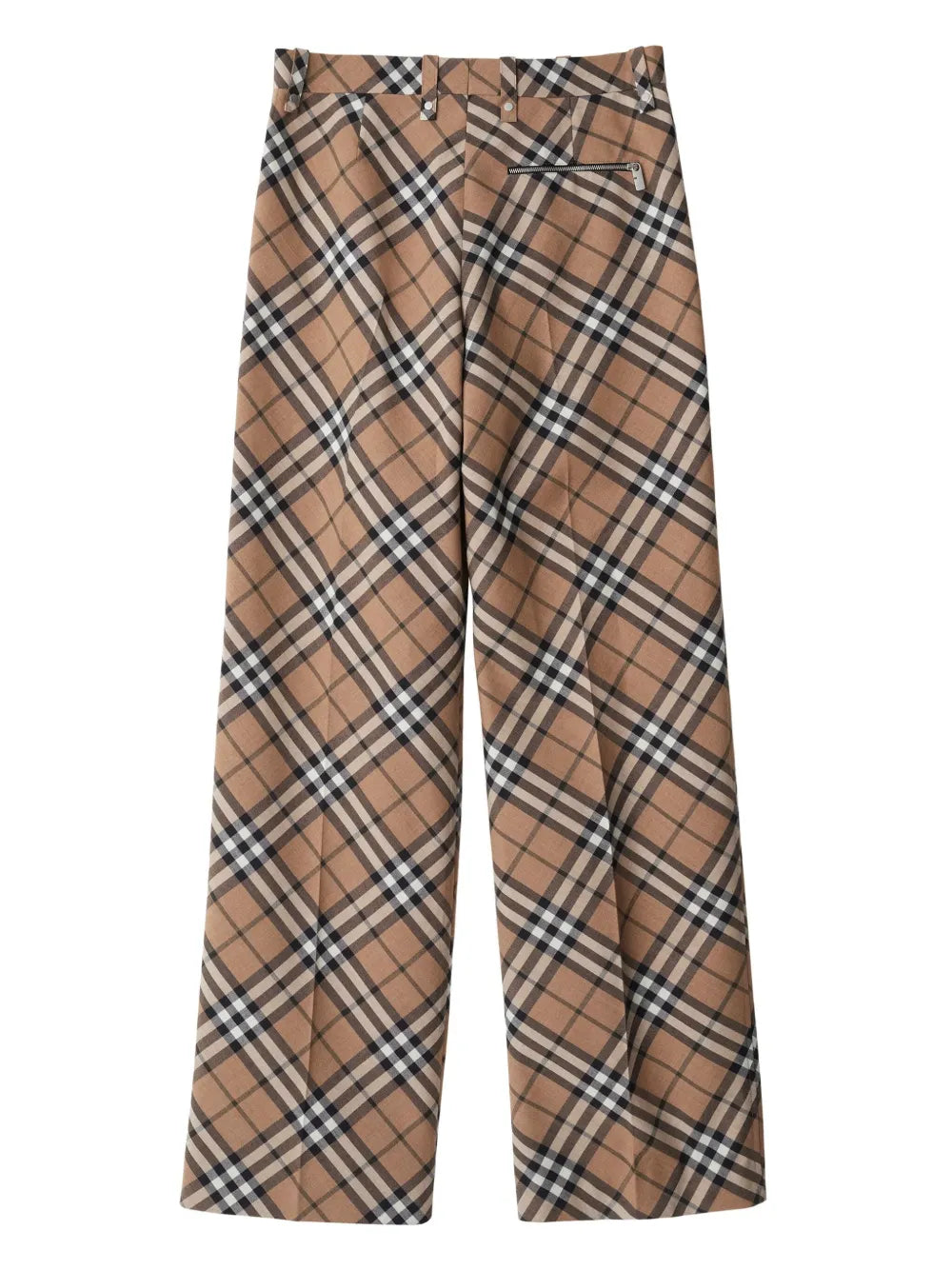 Pantalones Pantalones a Cuadros Burberry Beige Homme