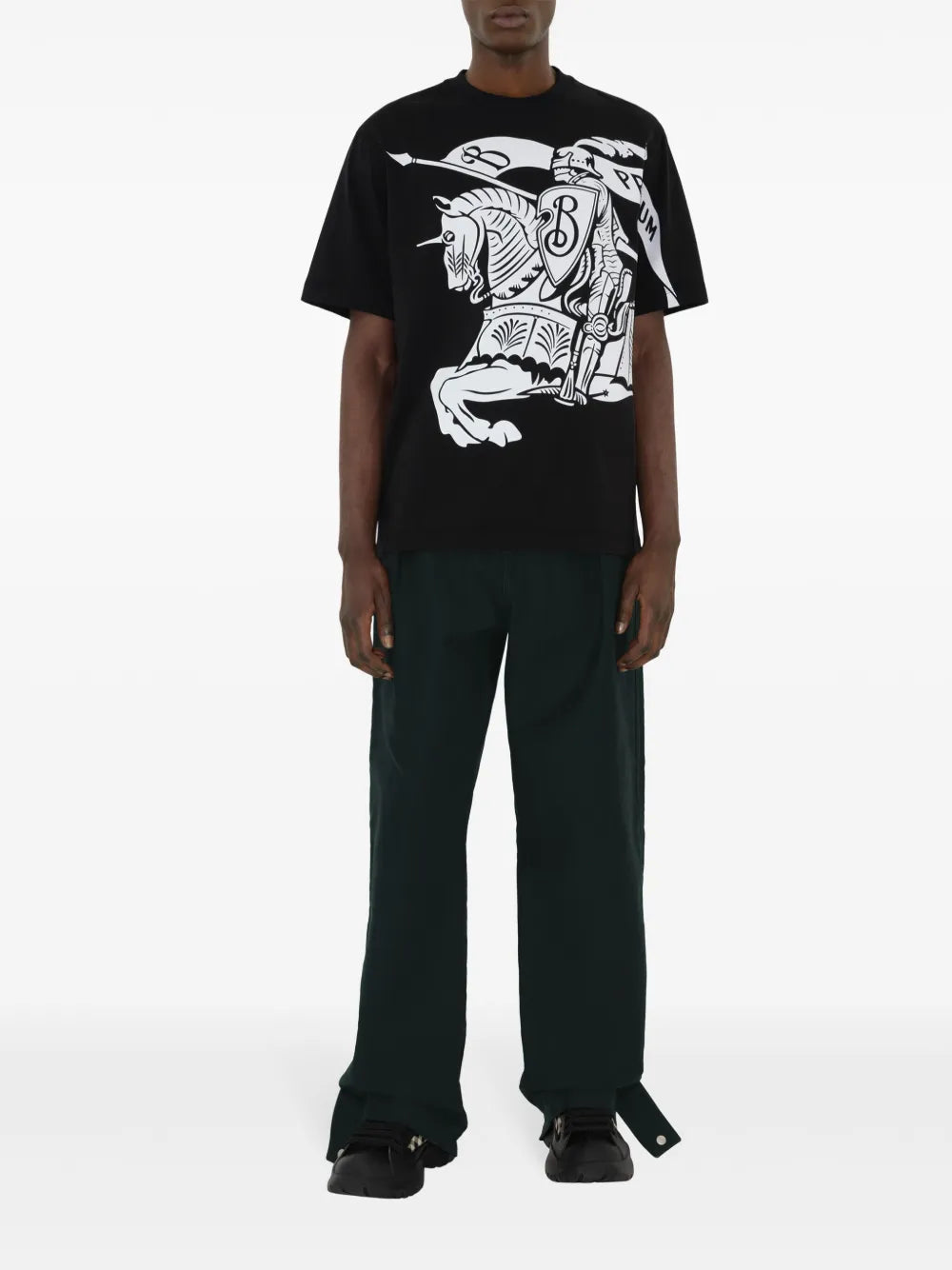 Camisetas T-shirt Cavalier EKD Burberry Preto Homens