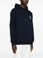 Sweatshirts Navy Blue Slogan Hoodie Drole De Monsieur Dark blue Homme