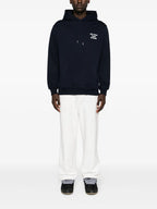 Sweatshirts Navy Blue Slogan Hoodie Drole De Monsieur Dark blue Homme