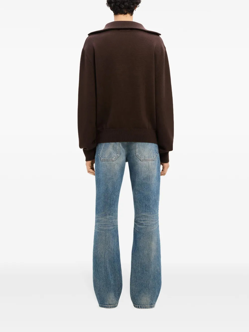 니트웨어 지퍼 넥 스웨터 Courrèges 갈색 Homme