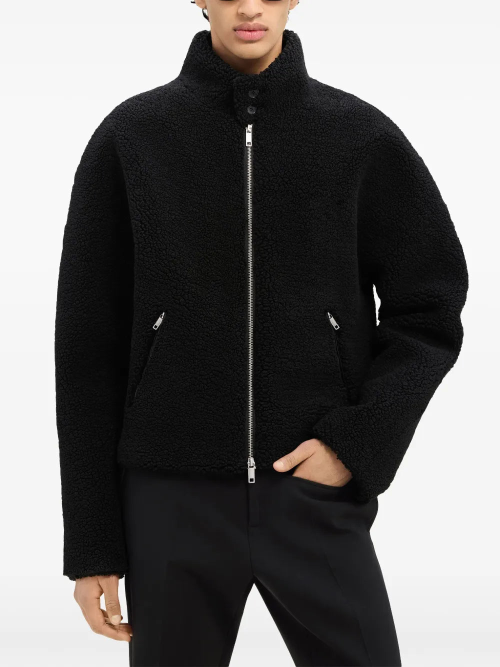 Jacken Fleece Bomber Courrèges Schwarz Herren