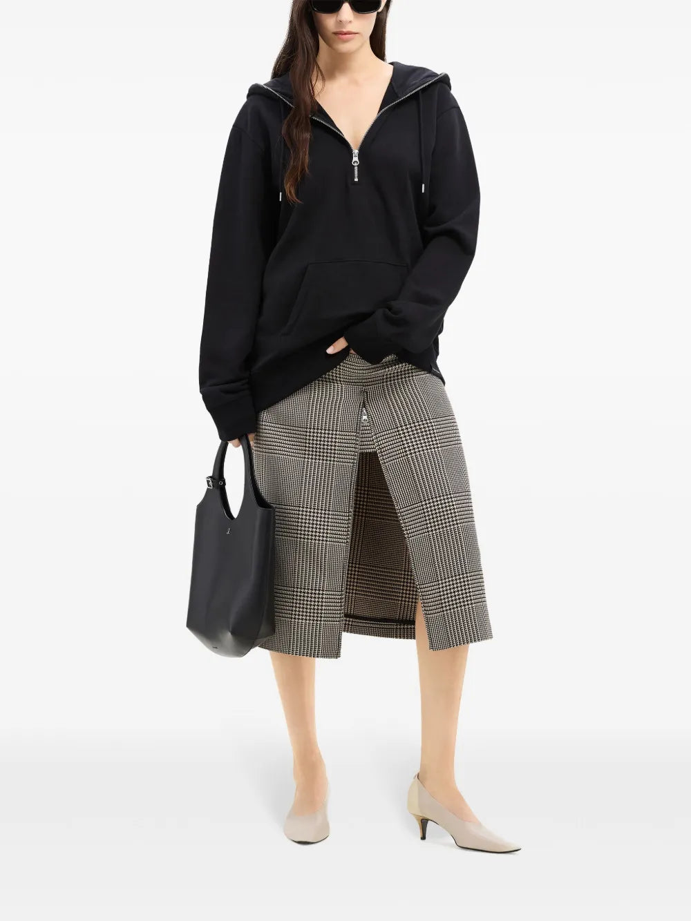 Sweatshirts Zip-Up Hoodie Courrèges Black Men