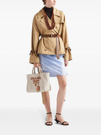 Manteaux Trench court Prada Beige Femme