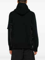 Sudaderas Sudadera con Cremallera Bicolor Sacai Negro Hombres